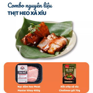 Combo Nạc dăm heo Meatmaster 400g và Xốt ướp xá xíu Cholimex