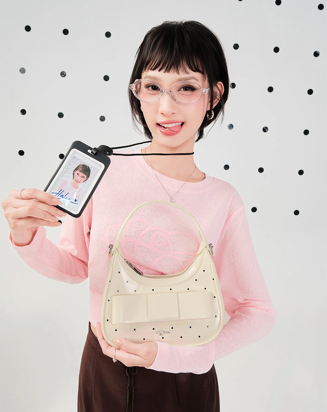 Túi Xách Nhỏ Hobo Bag With Bow - Image 3