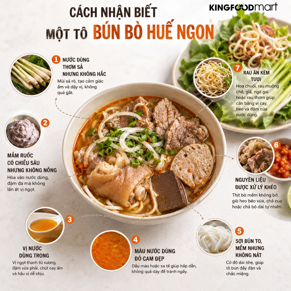 Bún bò Huế 3 miền