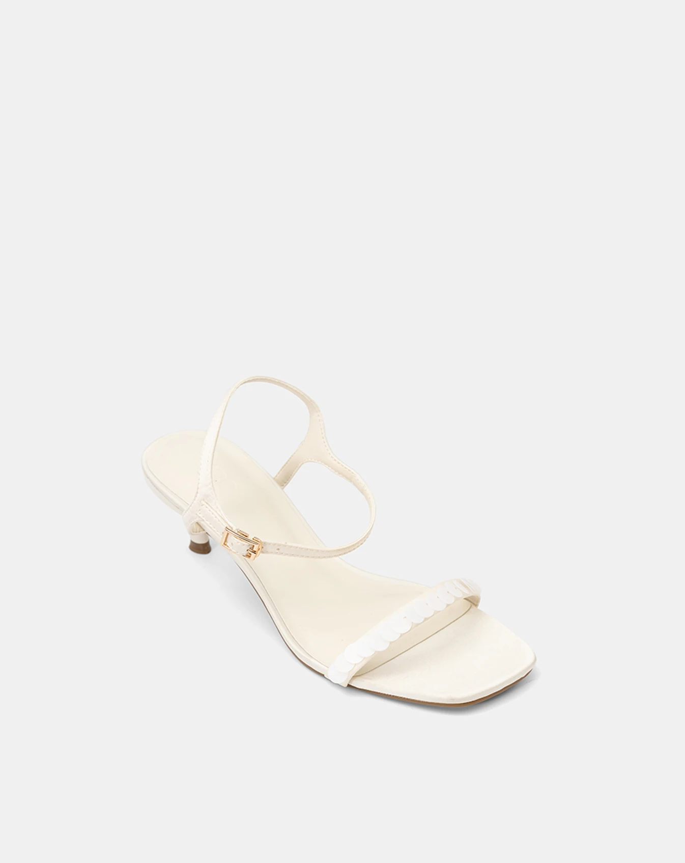 Giày Sandal Kitten Heel Quai Ngang - Image 6