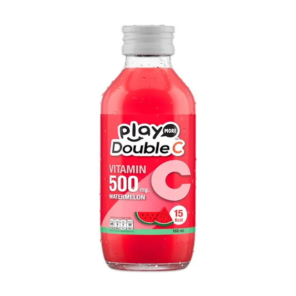 Nước giải khát PlayMore Double C vị dưa hấu chai 160ml