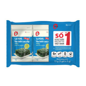 Rong biển lá kim tảo biển cao cấp O'Food lốc 15g (1 Lốc)
