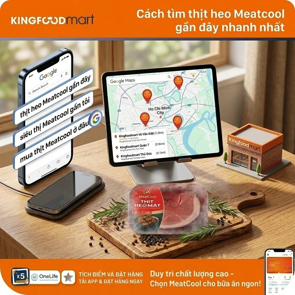 Thịt heo Meatcool gần đây: Danh sách địa điểm bán gần bạn tại TP.HCM