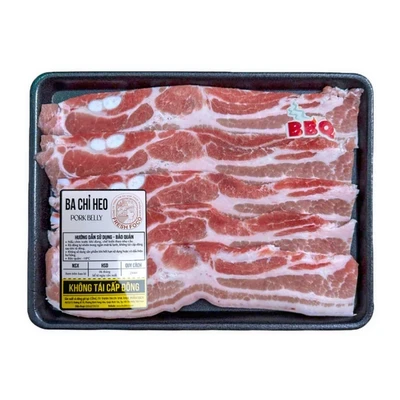 Ba chỉ heo Nga BBQ Freshfoco khay 300g