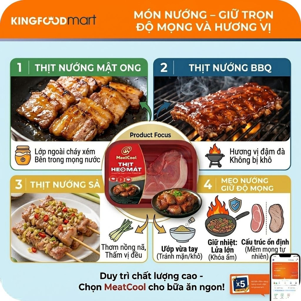 cách chế biến thịt heo Meatcool phổ biến