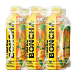 Lốc trà mật ong vị tắc Boncha chai 450ml (6 Chai)