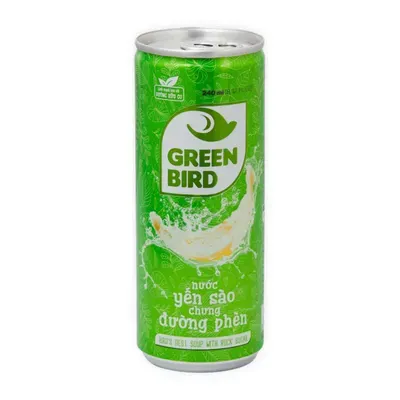 Nước yến sào chưng đường phèn Green Bird lon 240ml
