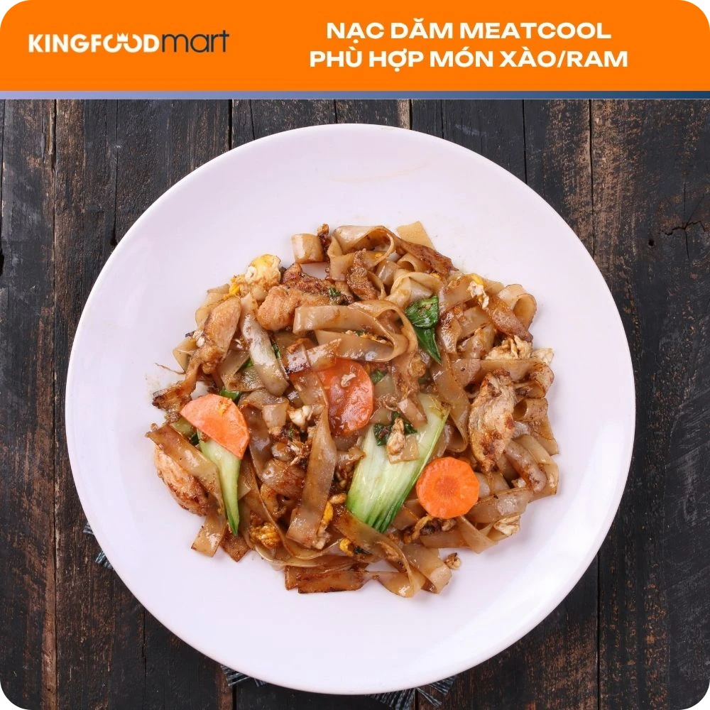 Nạc dăm có các vân mỡ mảnh len lỏi, là phần thịt ngon nhất của heo Meatcool, phù hợp xàp, ram