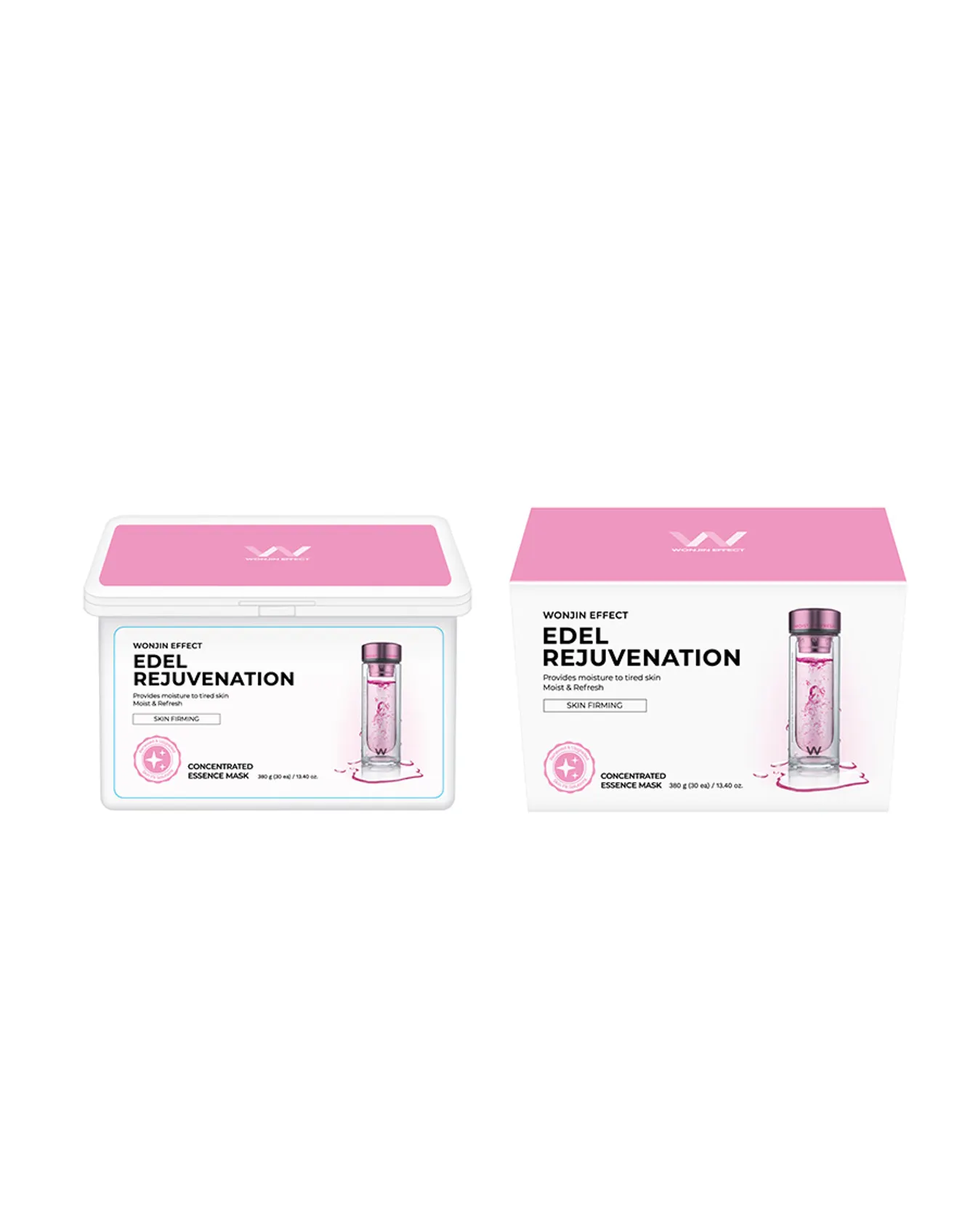 Hộp 30 Mặt Nạ Giúp Dưỡng Da Chuẩn Clinic Mỗi Ngày WonJin Effect Mask 350g - Hồng trẻ hoá - Image 3
