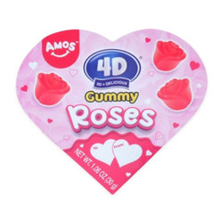 Kẹo dẻo 4D hoa hồng Amos hộp 30g (1 Hộp)