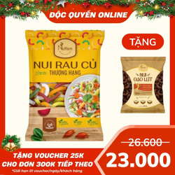 Nui rau củ Nuffam gói 350g (1 Gói)