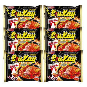 Combo 6 gói mì hải sản Siukay Acecook 128g (6 Gói)