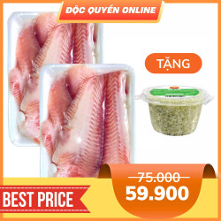 Cá basa phi lê VietGAP vỉ 300g (2 Vỉ)