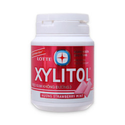 Kẹo gum Strawberry mint Xylitol hũ 55.1g