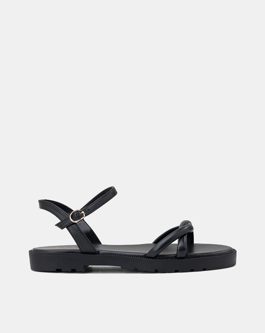 Giày Sandal Bệt Quai Xoắn