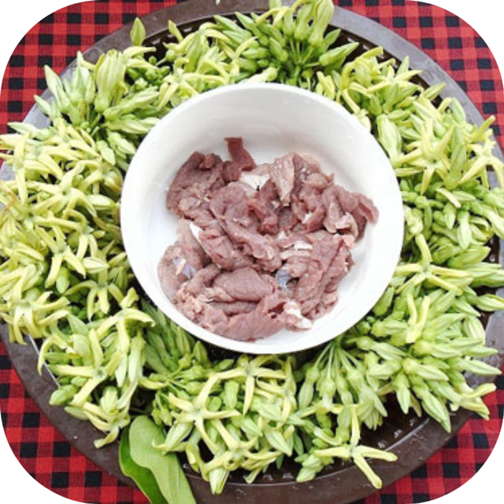 Ngon hết ý - Bông thiên lý xào thịt bò Kingfoodmart