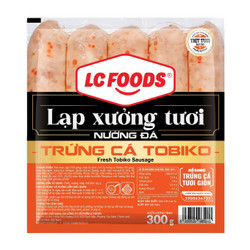 Lạp xưởng tươi trứng cá Tobiko LC Foods gói 300g (1 Gói)