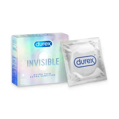 Bao cao su Durex Invisible Extra Thin Extra Sensitive Durex hộp 3 Cái