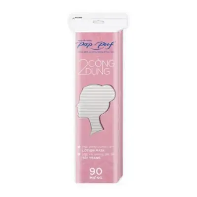 Bông tẩy trang 2 công dụng Pop-Puf túi 90 miếng