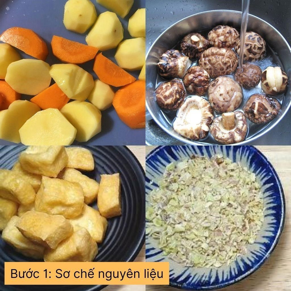 sơ chế nguyên liệu