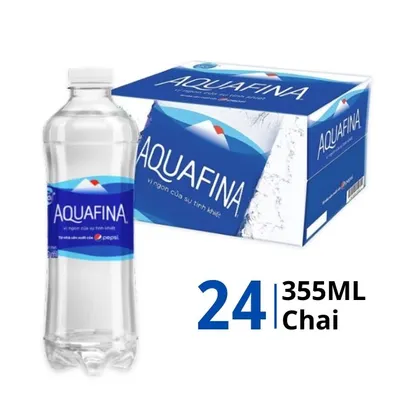 Thùng 24 chai nước uống tinh khiết Aquafina 355ml