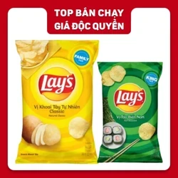 Combo 2 gói snack Lay's vị classic 150g và tảo biển Nori 90g