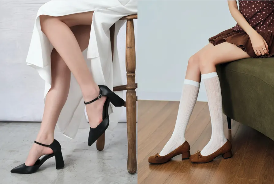 Hai Mẫu Giày Cao Gót Từ Nữ Tính Nhẹ Nhàng Đến Chỉn Chu Thanh Lịch