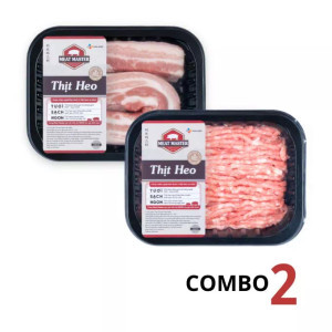 Combo ba rọi và thịt xay Meat Master (2 vỉ)