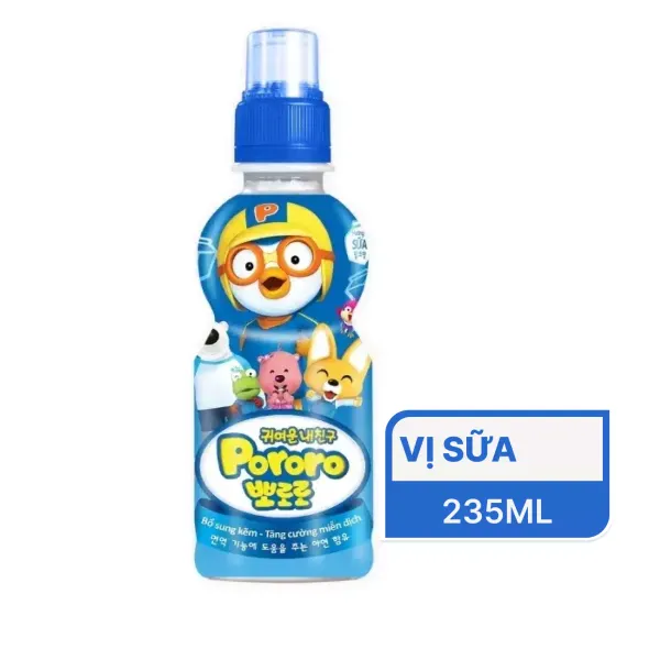 Nước uống vị sữa Pororo chai 235ml