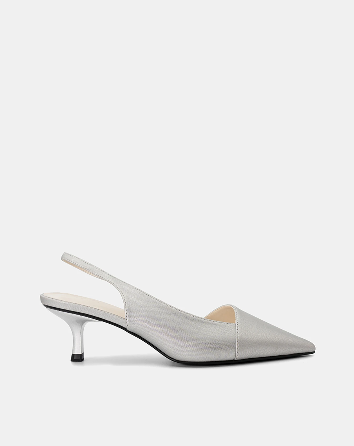 Giày Cao Gót Slingback Kitten Heel Mũi Nhọn - Image 1