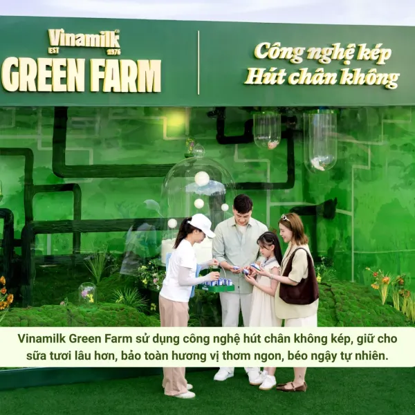 Combo 2 hộp sữa thanh trùng không đường Green Farm Vinamilk 900ml