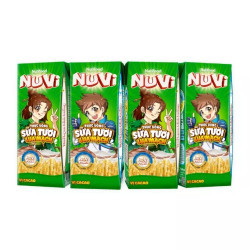 Lốc thức uống sữa lúa mạch vị cacao Nutimilk hộp 180ml (4 Hộp)
