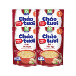 Combo 4 cháo tươi Baby ếch đậu ngự SG Food gói 240g x 4