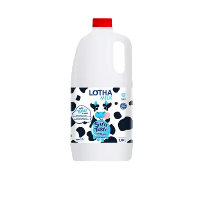 Sữa thanh trùng không đường Lothamilk chai 1760ml