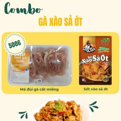 Combo gà xào sả ớt