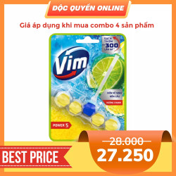 Viên vệ sinh bồn cầu hương chanh Vim vỉ 50g (1 Vỉ)