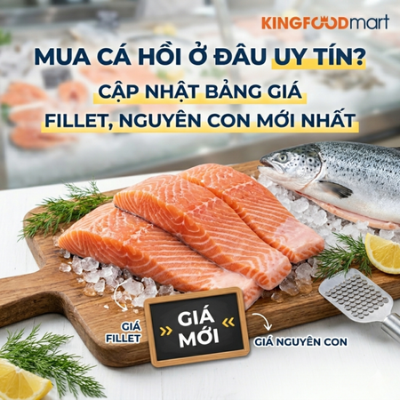 Mua cá hồi ở đâu uy tín? Cập nhật bảng giá fillet, nguyên con mới nhất