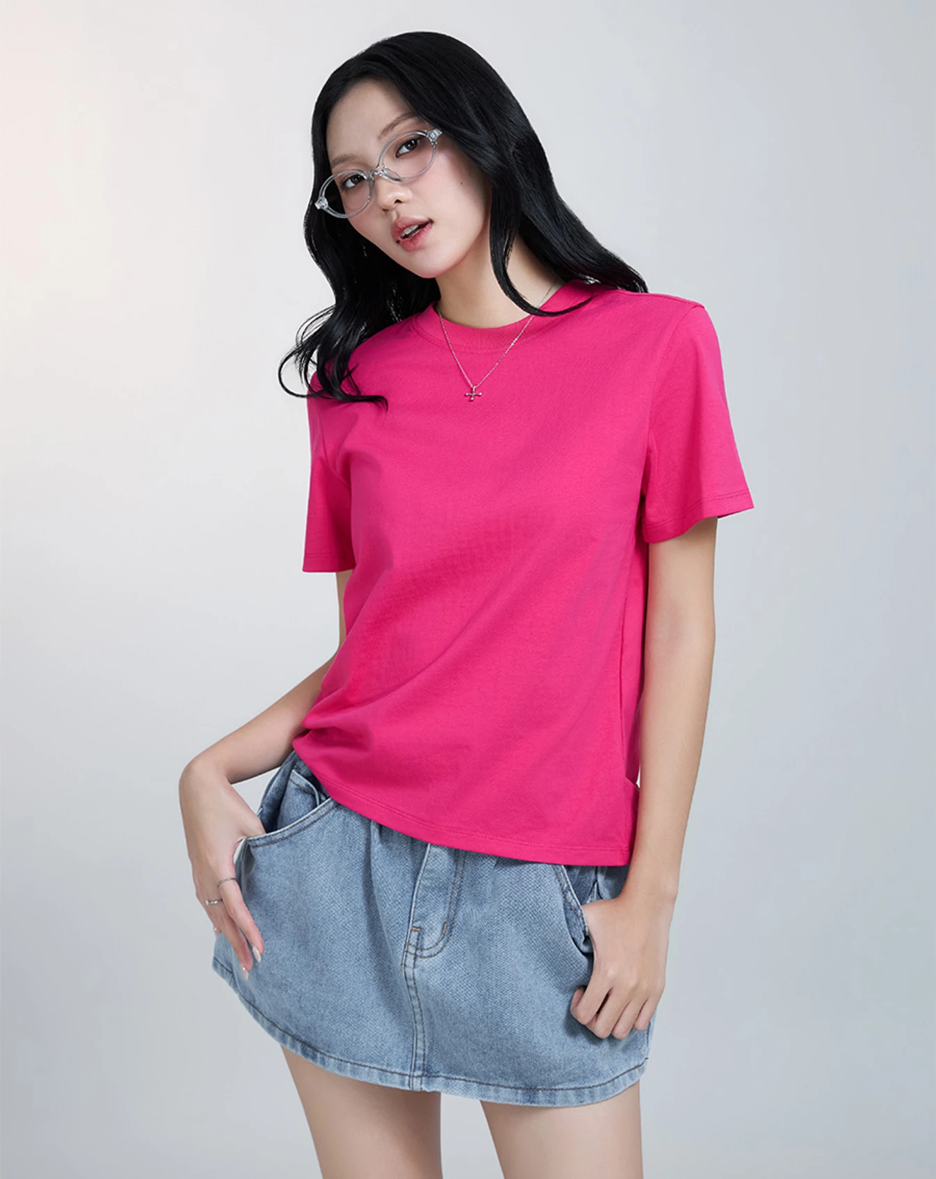 Áo thun basic cổ tròn - Image 2