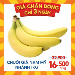 Chuối già Nam Mỹ 1KG (1 nhánh)