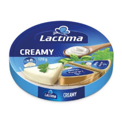 Phô mai miếng Creamy Lactima hộp 120g (1 Hộp)