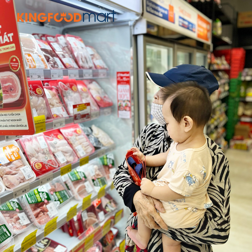 Chuỗi lạnh phân phối thịt bò từ lò mổ đến siêu thị Kingfoodmart đến tay người tiêu dùng.