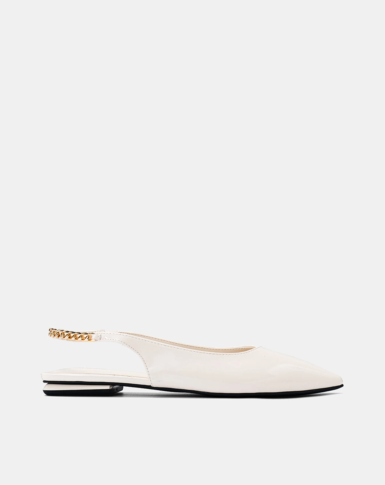 Giày Búp Bê Slingback Phối Dây Xích - Image 1