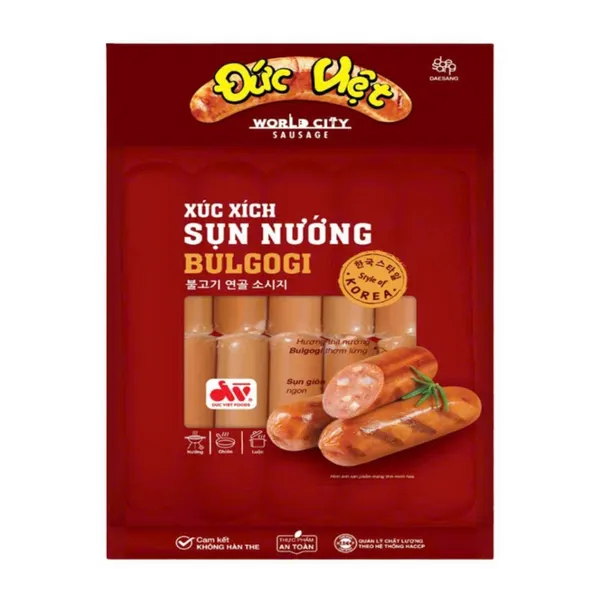 Xúc xích sụn nướng Bulgogi Đức Việt gói 450g