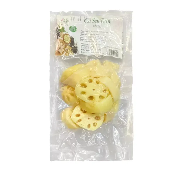 Củ sen tươi cắt lát gói 250g