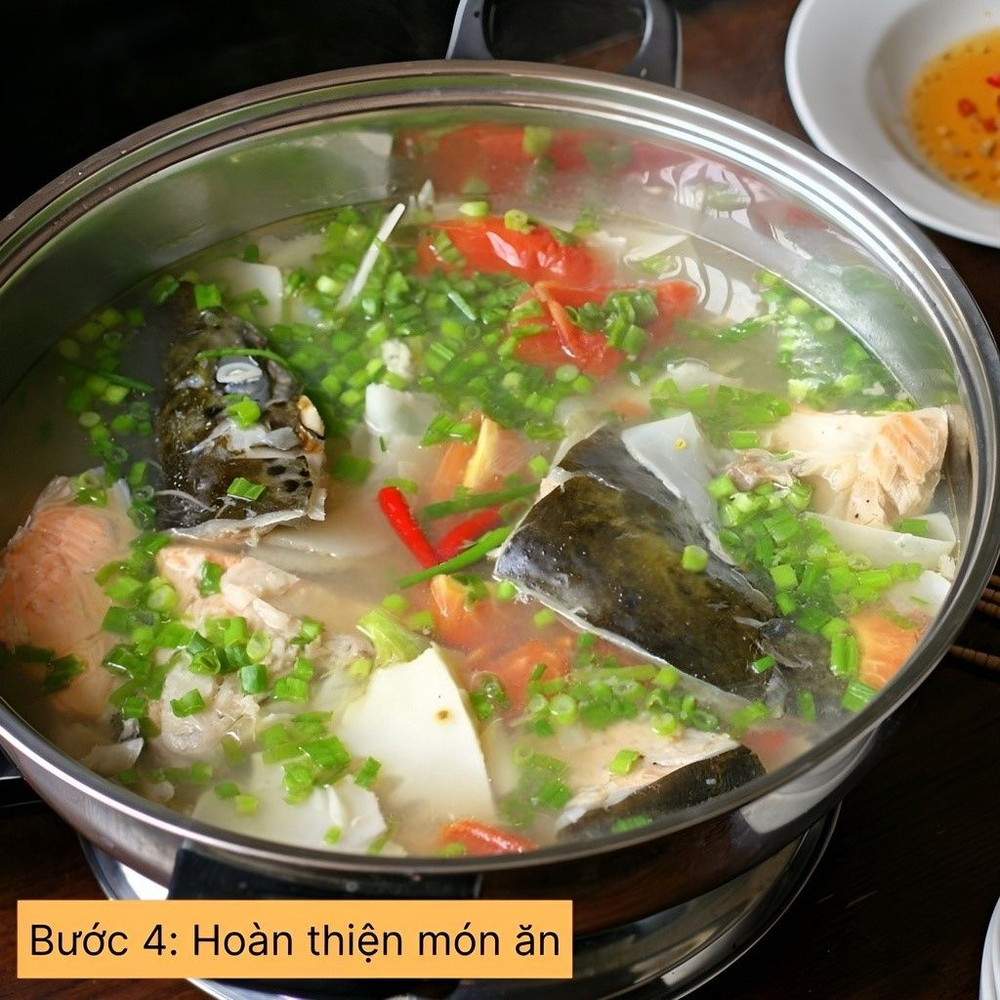 hoàn thiện món ăn