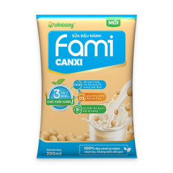 Sữa đậu nành canxi Fami gói 200ml