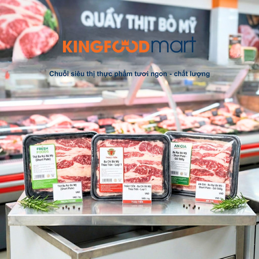 Giá thịt ba rọi bò Mỹ hôm nay bao nhiêu tiền 1kg?