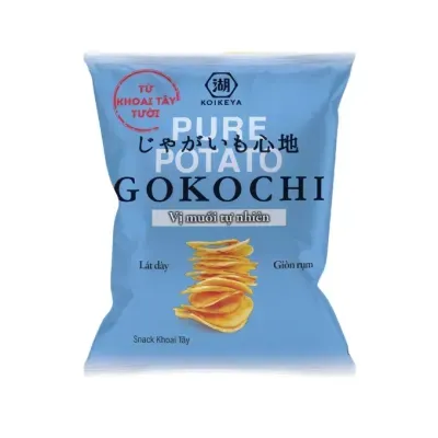 Snack khoai tây vị muối tự nhiên Gokochi gói 110g