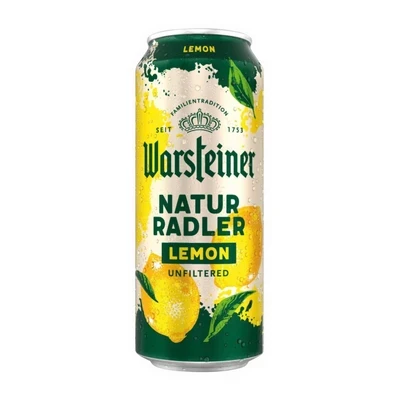 Bia Natur Radler 2% Warsteiner vị chanh lon 500ml