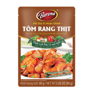 Xốt gia vị hoàn chỉnh tôm rang thịt Barona gói 80g (1 Gói)